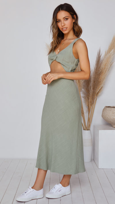 Load image into Gallery viewer, Amelie Dress - Sage
