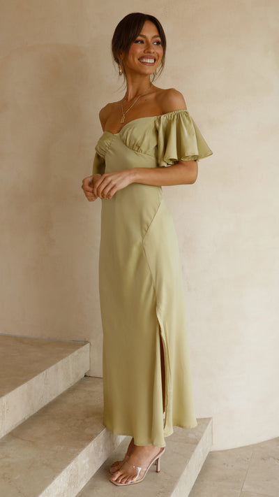 Load image into Gallery viewer, Louisa Midi Dress - Olive
