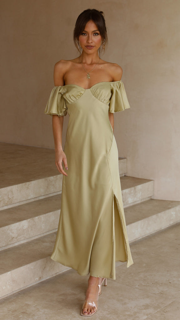 Louisa Midi Dress - Olive - Buy Women's Dresses - Billy J