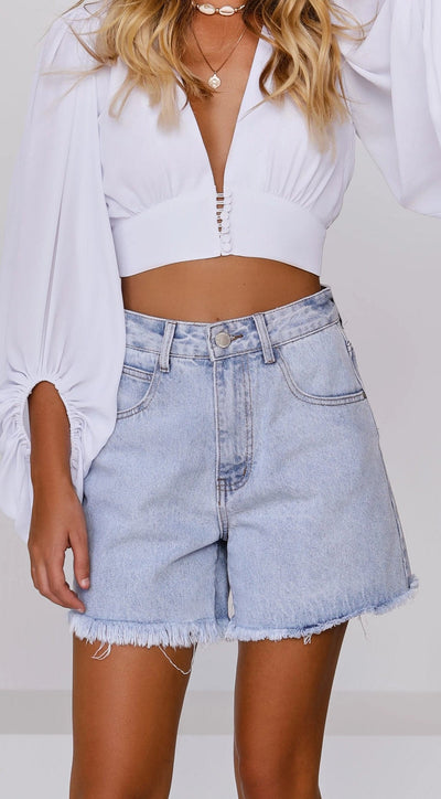Load image into Gallery viewer, Harlow Shorts - Denim - Billy J

