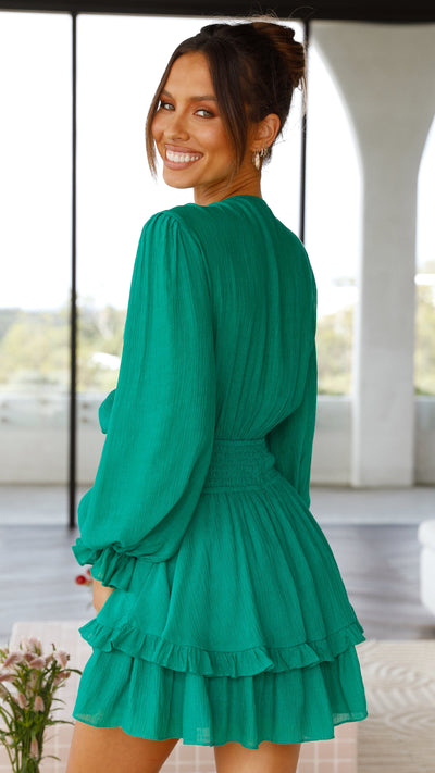 Load image into Gallery viewer, Windswept Dress - Green
