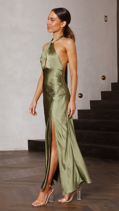 Load image into Gallery viewer, Amalia Maxi Dress - Olive - Billy J
