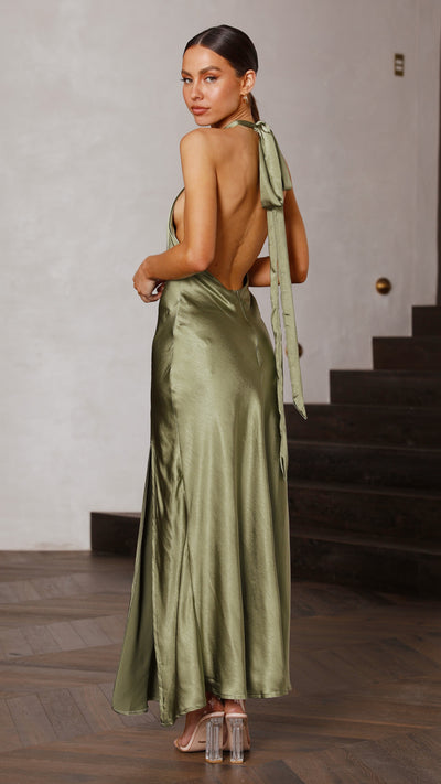 Load image into Gallery viewer, Amalia Maxi Dress - Olive - Billy J
