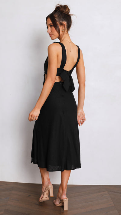 Load image into Gallery viewer, Renee Midi Dress - Black
