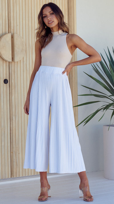Load image into Gallery viewer, Loyal Heart Culottes - White
