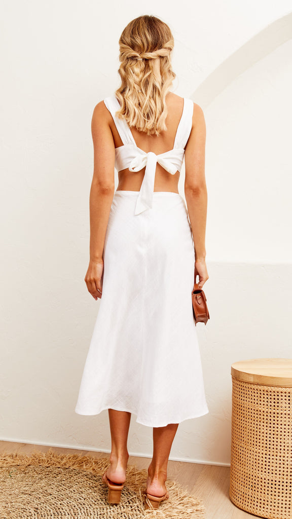 Renee Midi Dress - White