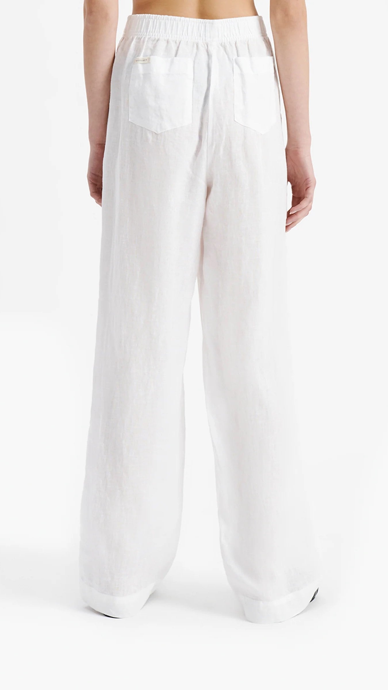 Linen Lounge Pant - White