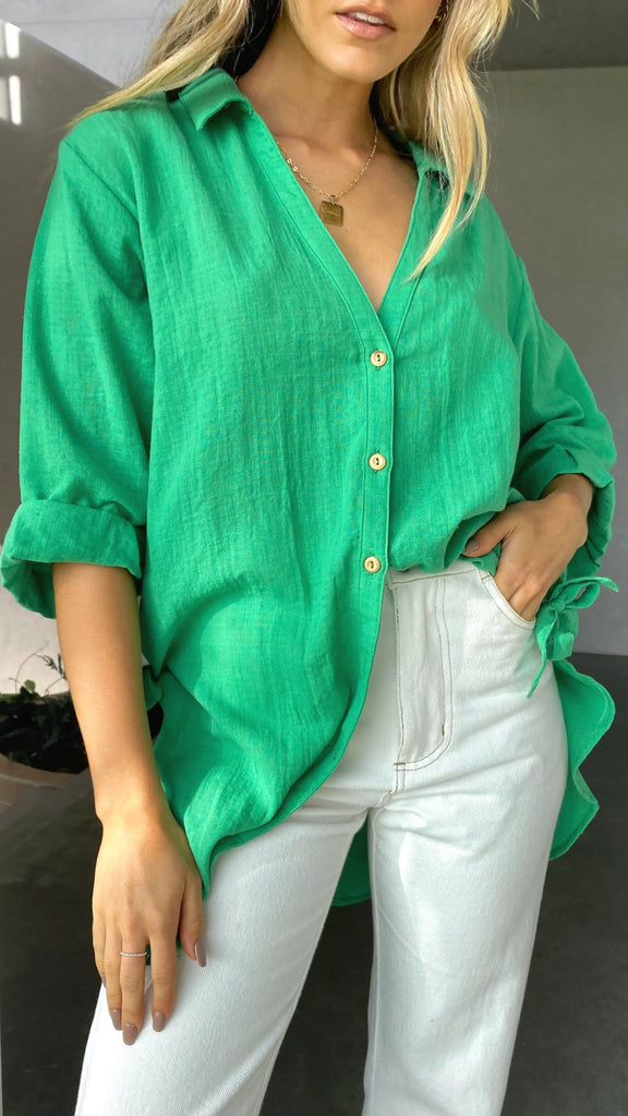 Vesper Short Sleeve Top - Green