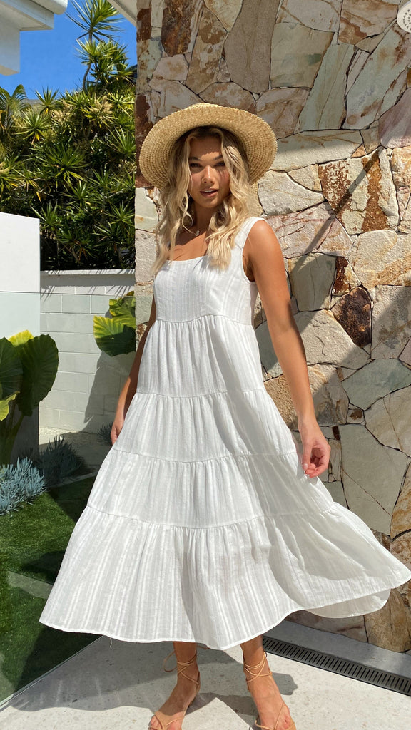 Liza Midi Dress - White