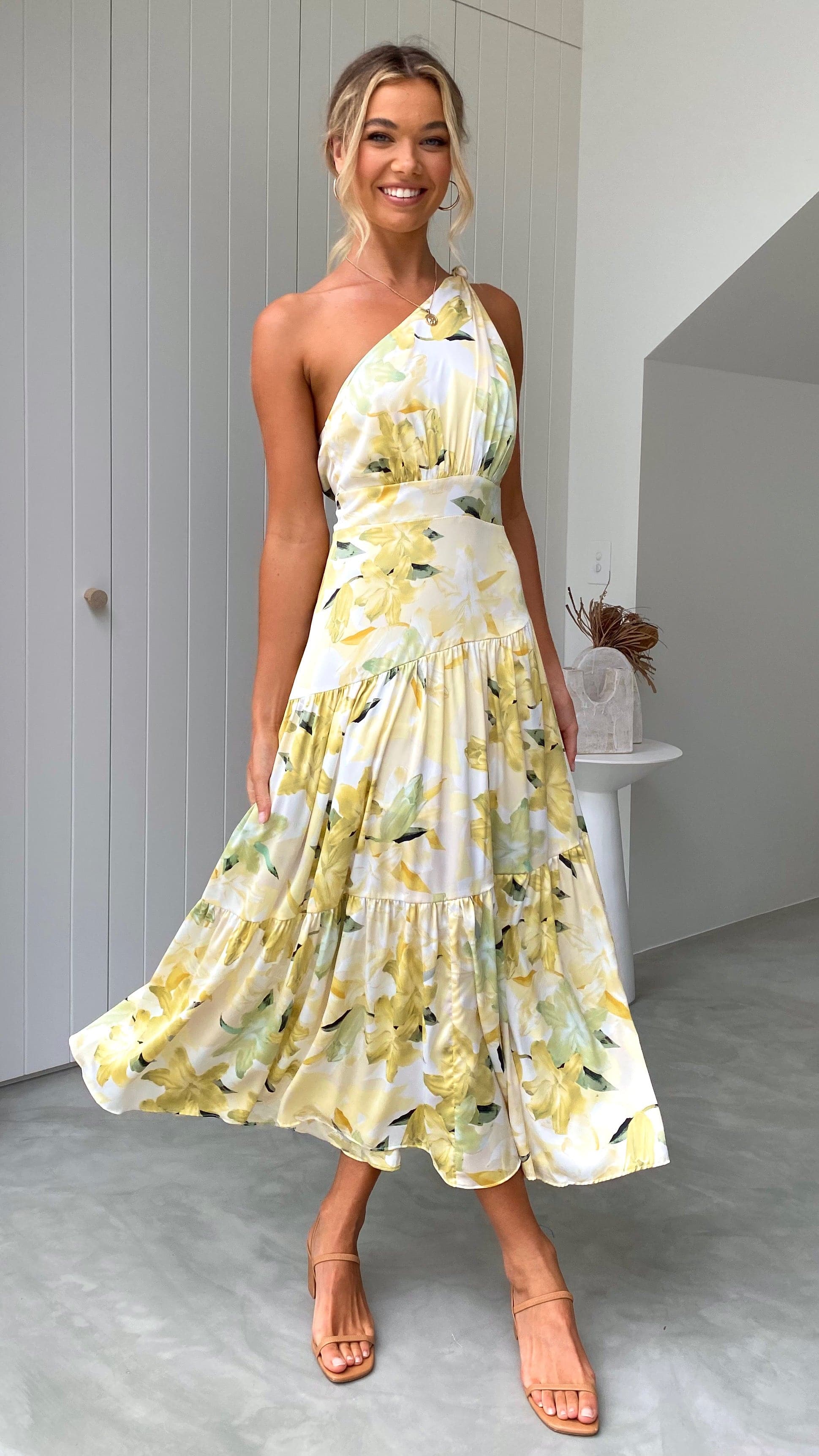Jayma Maxi Dress - Yellow Floral