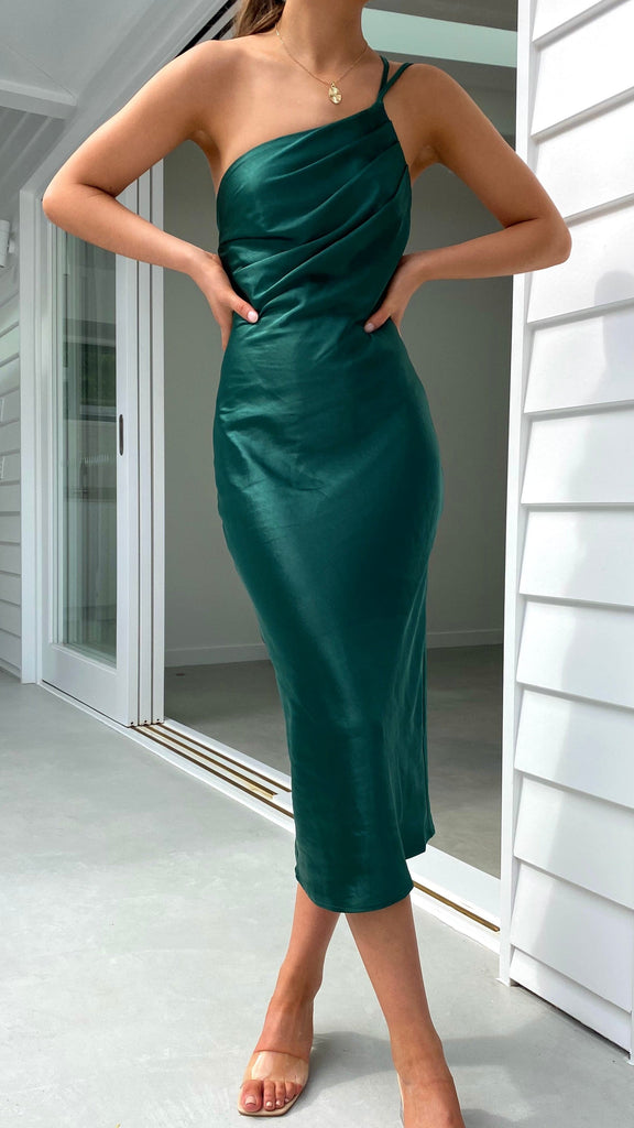 Josephina Midi Dress - Emerald Green - Buy Women's Dresses - Billy J