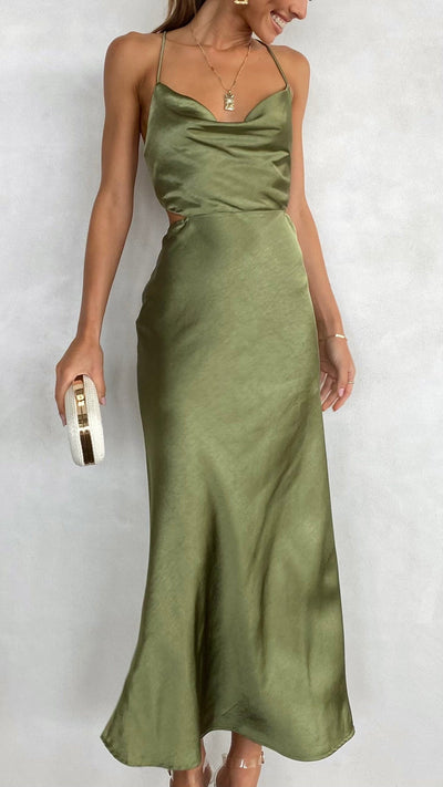 Sloan Midi Dress - Olive - Buy Women's Dresses - Billy J