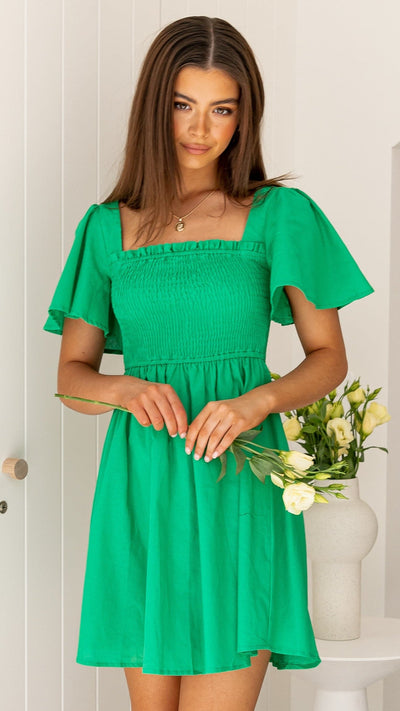Load image into Gallery viewer, Molly Mini Dress - Green
