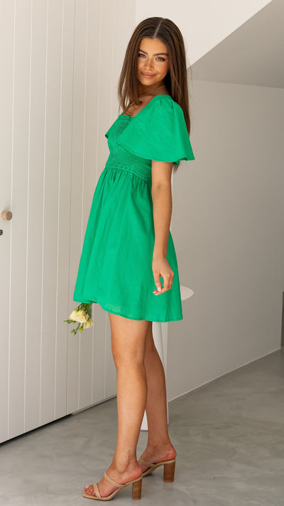 Load image into Gallery viewer, Molly Mini Dress - Green
