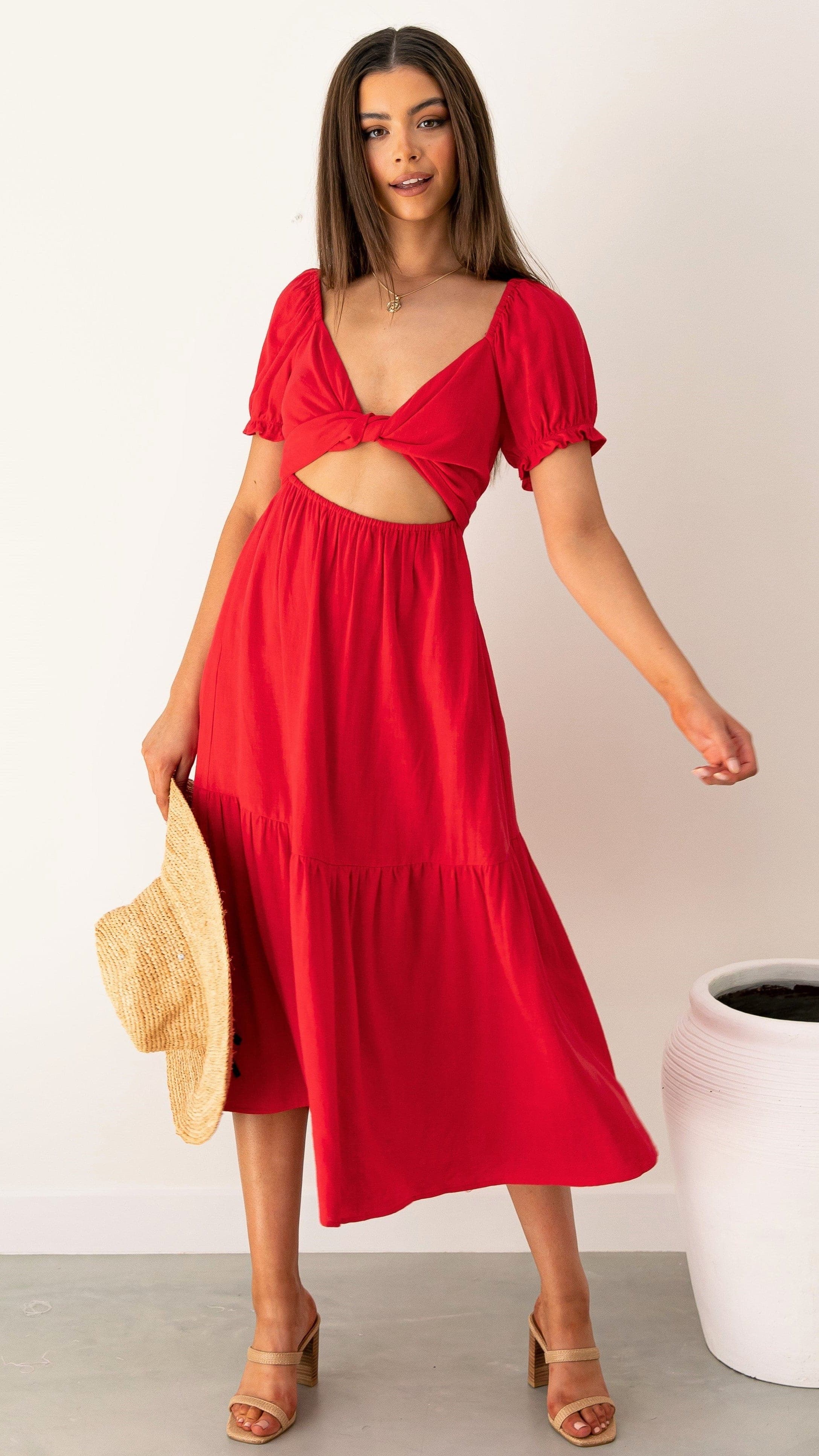 Sami Maxi Dress - Red