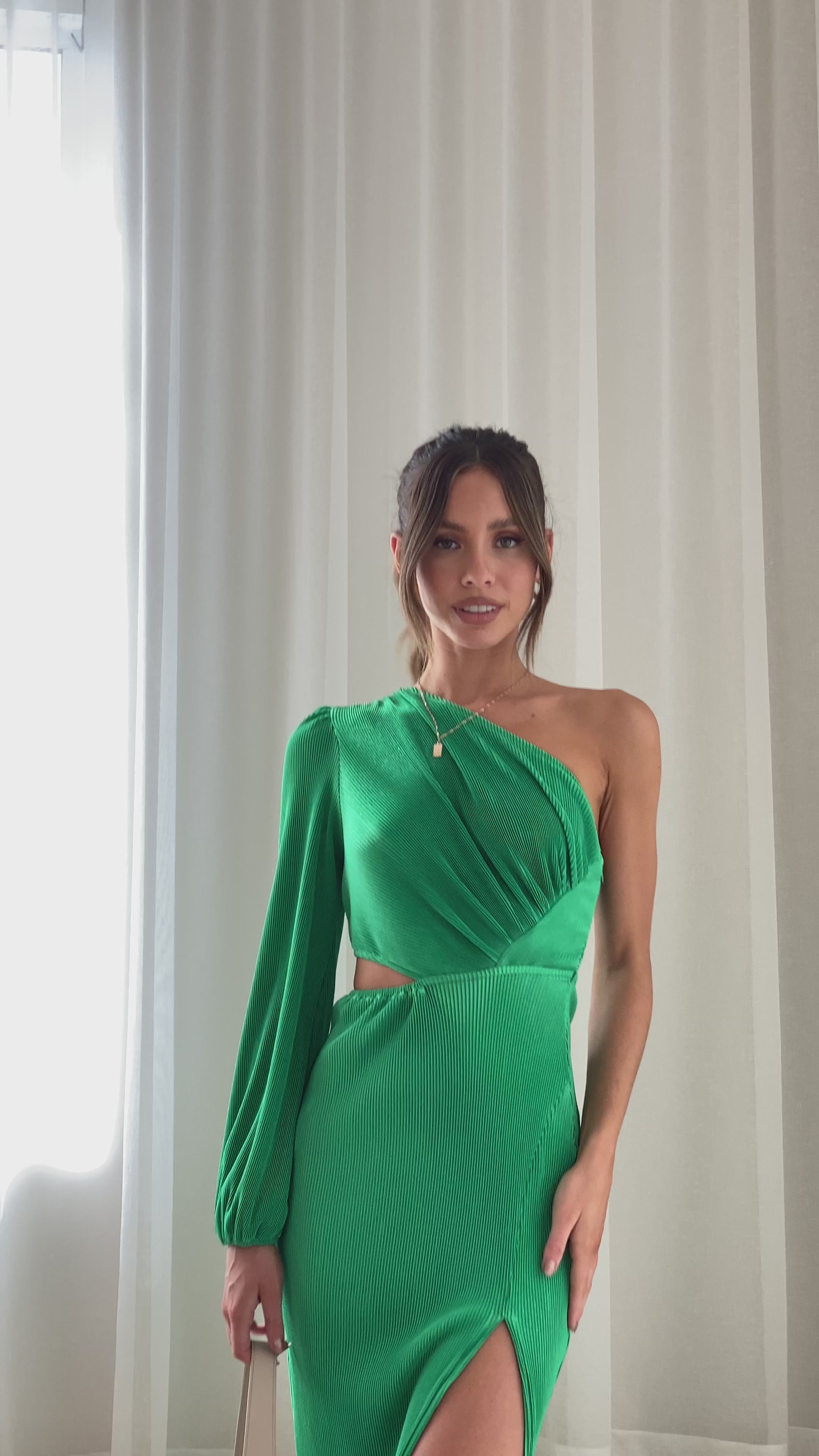 Danika Midi Dress - Green