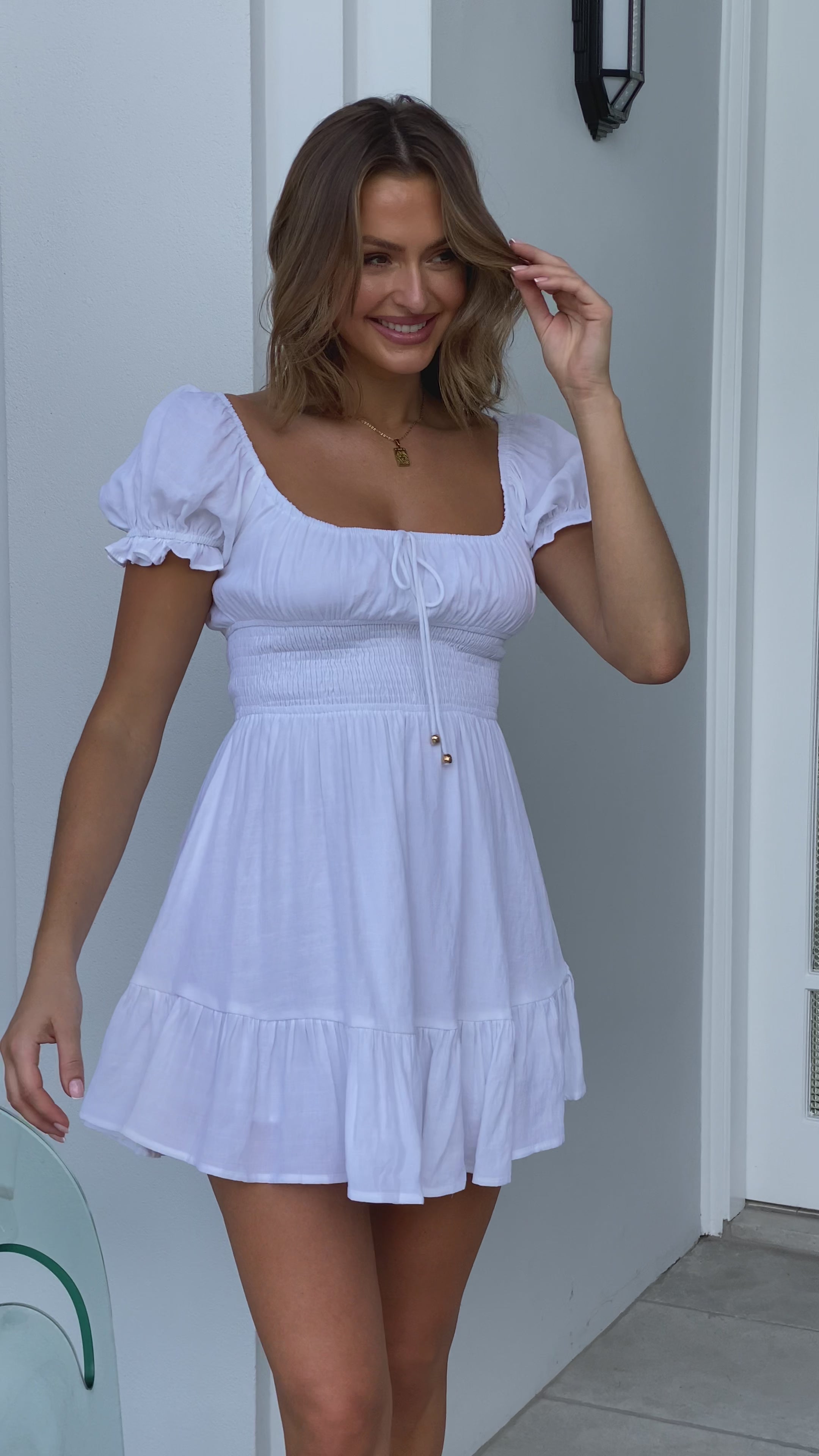 Kori Mini Dress - White