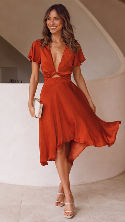 Load image into Gallery viewer, Sunny Daze Dress - Rust
