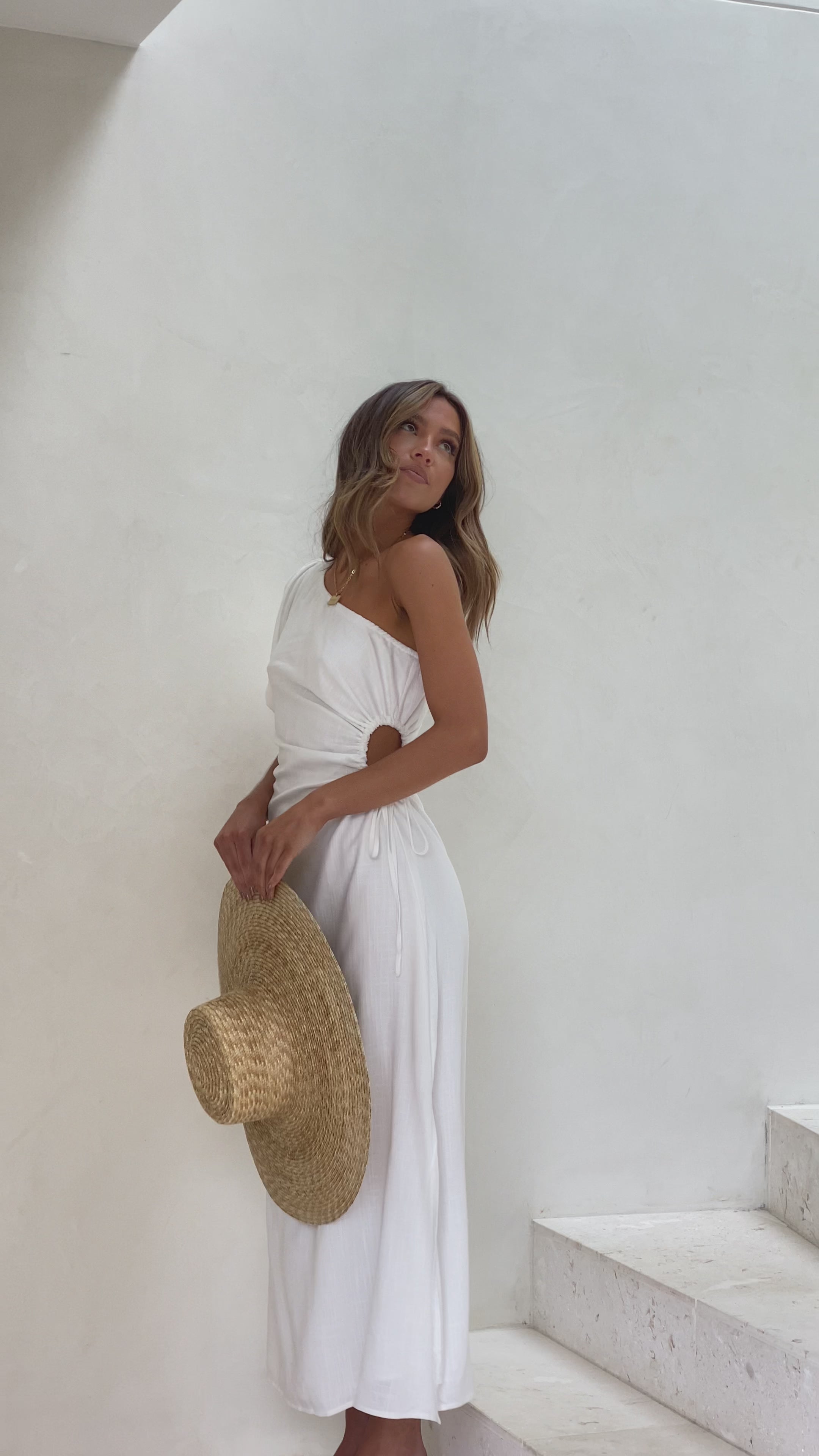 Suzie Midi Dress - White