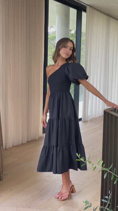 Load and play video in Gallery viewer, Frankie Maxi Dress - Black
