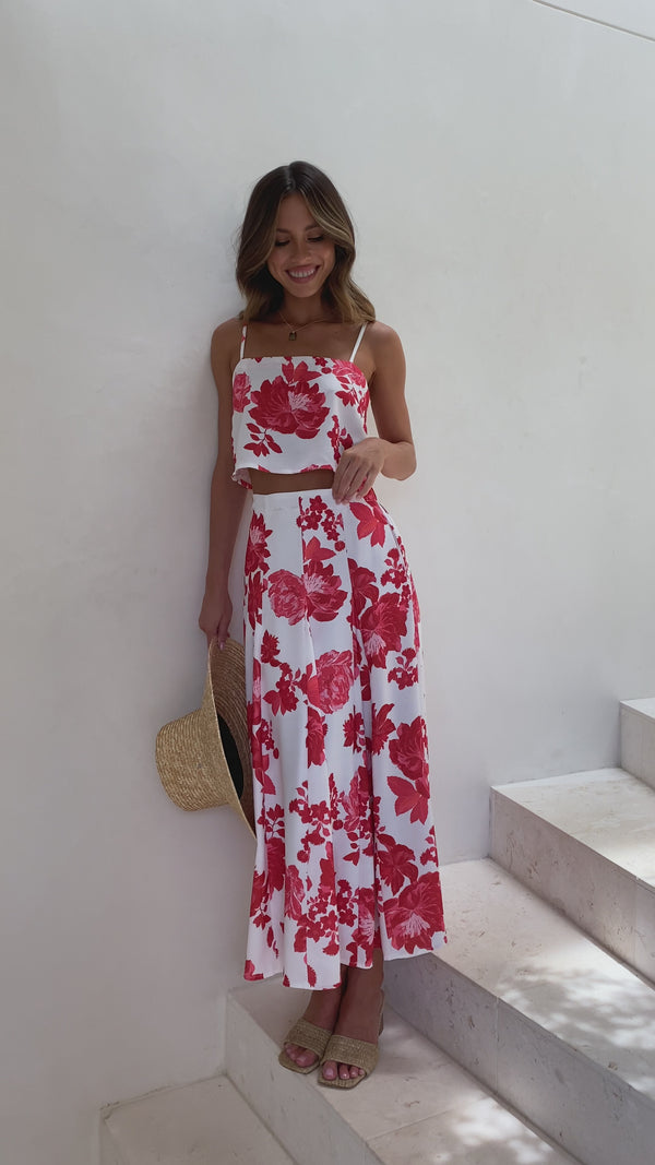 Ari Top - Red Floral - Billy J