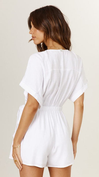 Load image into Gallery viewer, Tarika Playsuit - White
