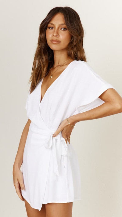 Load image into Gallery viewer, Tarika Playsuit - White
