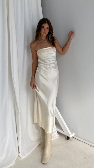 Load image into Gallery viewer, Miya Maxi Dress - Light Gold
