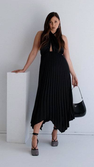 Load image into Gallery viewer, Miami Midi Dress - Black
