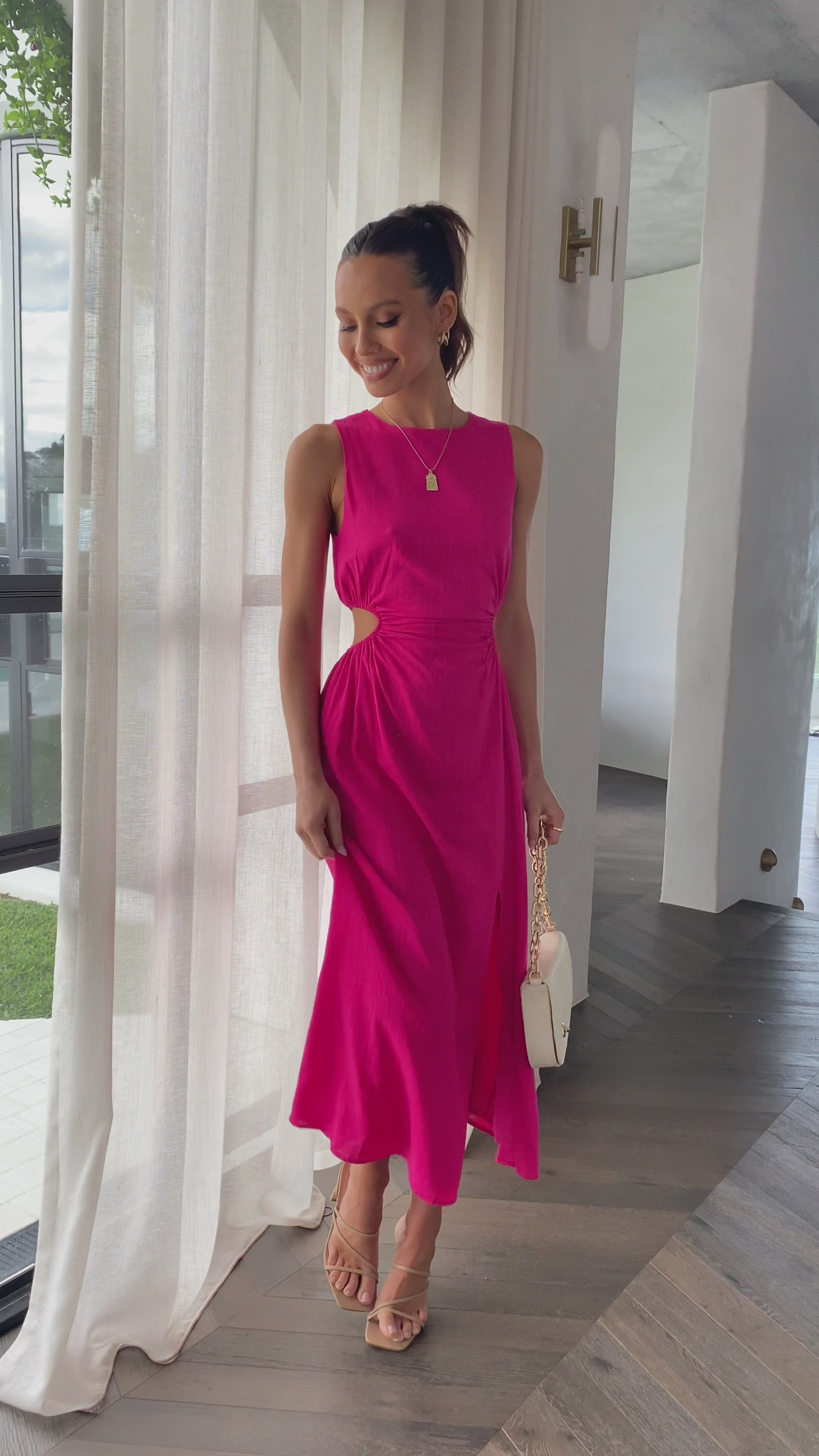 Jamila Midi Dress - Pink
