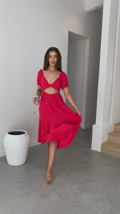Load and play video in Gallery viewer, Sami Maxi Dress - Red
