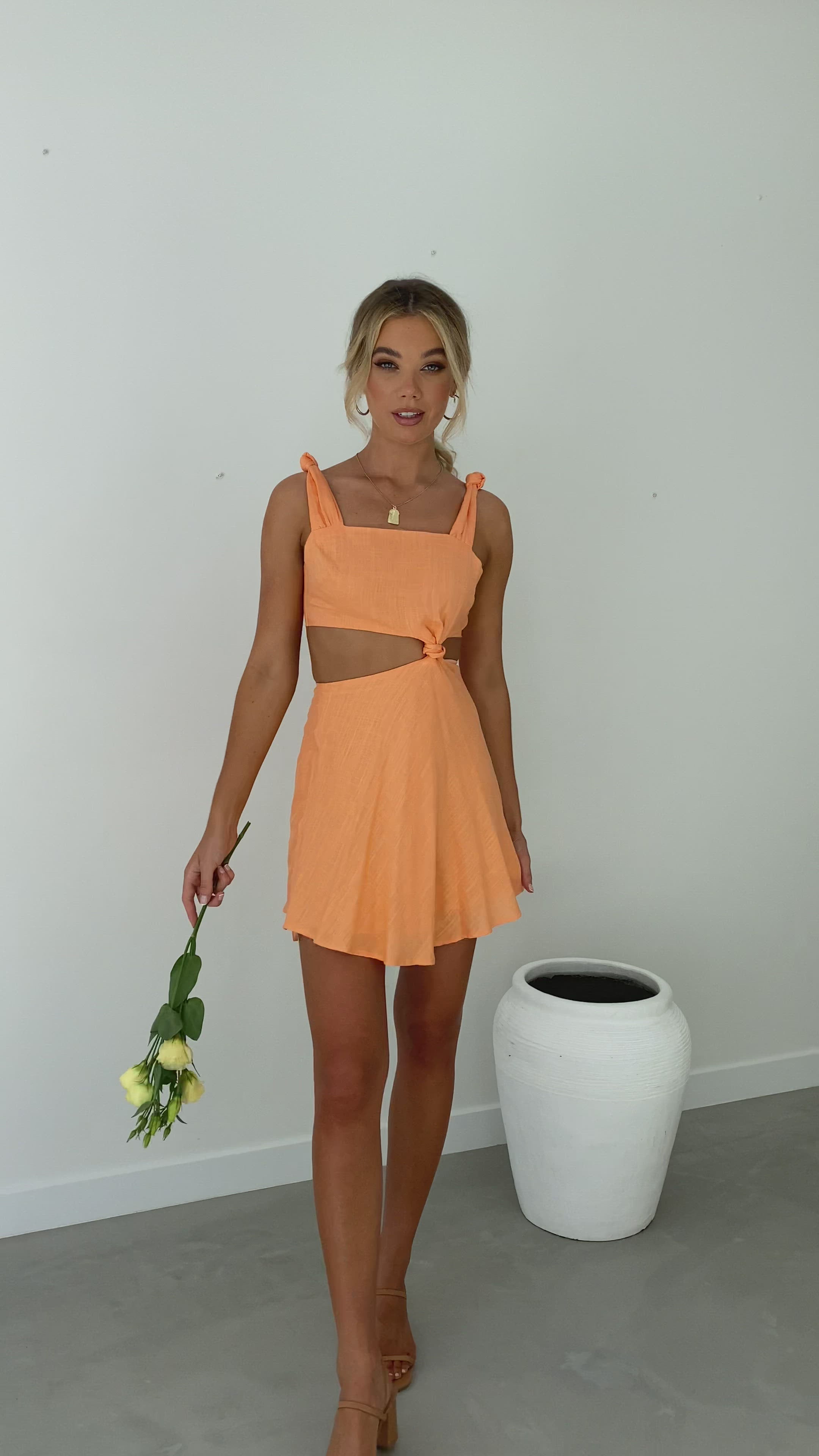 Renee Mini Dress - Melon