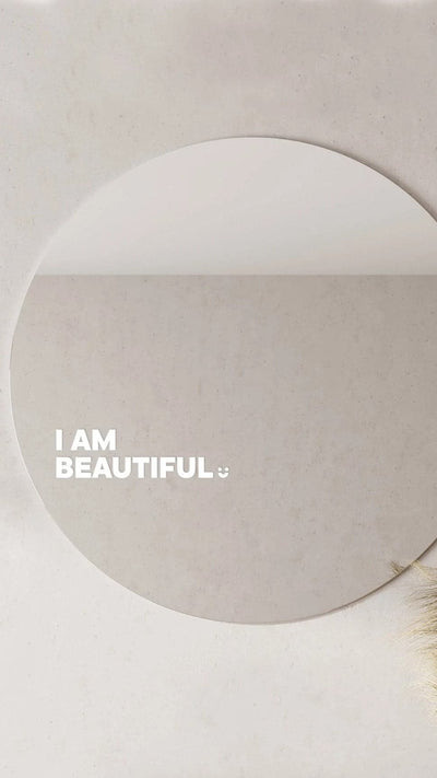 Load image into Gallery viewer, I Am Beautiful - Affirmation Mirror Sticker
