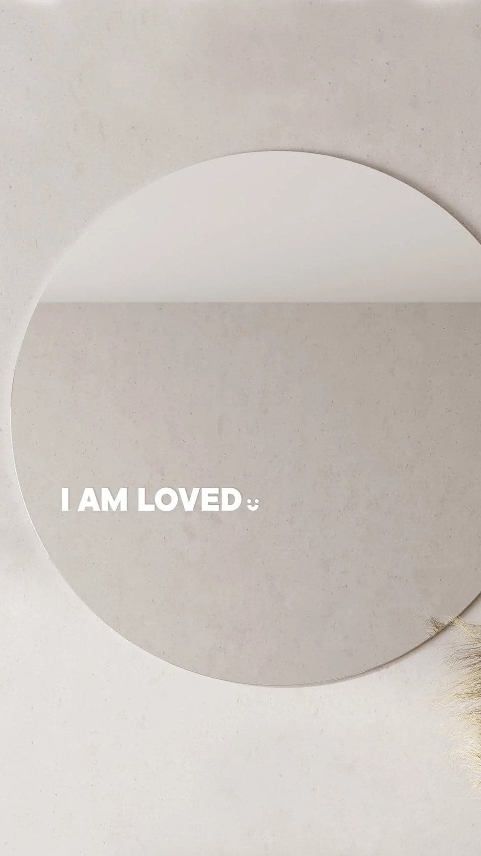 I Am Loved - Affirmation Mirror Sticker - Billy J