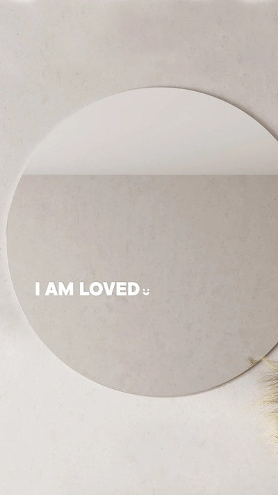 Load image into Gallery viewer, I Am Loved - Affirmation Mirror Sticker
