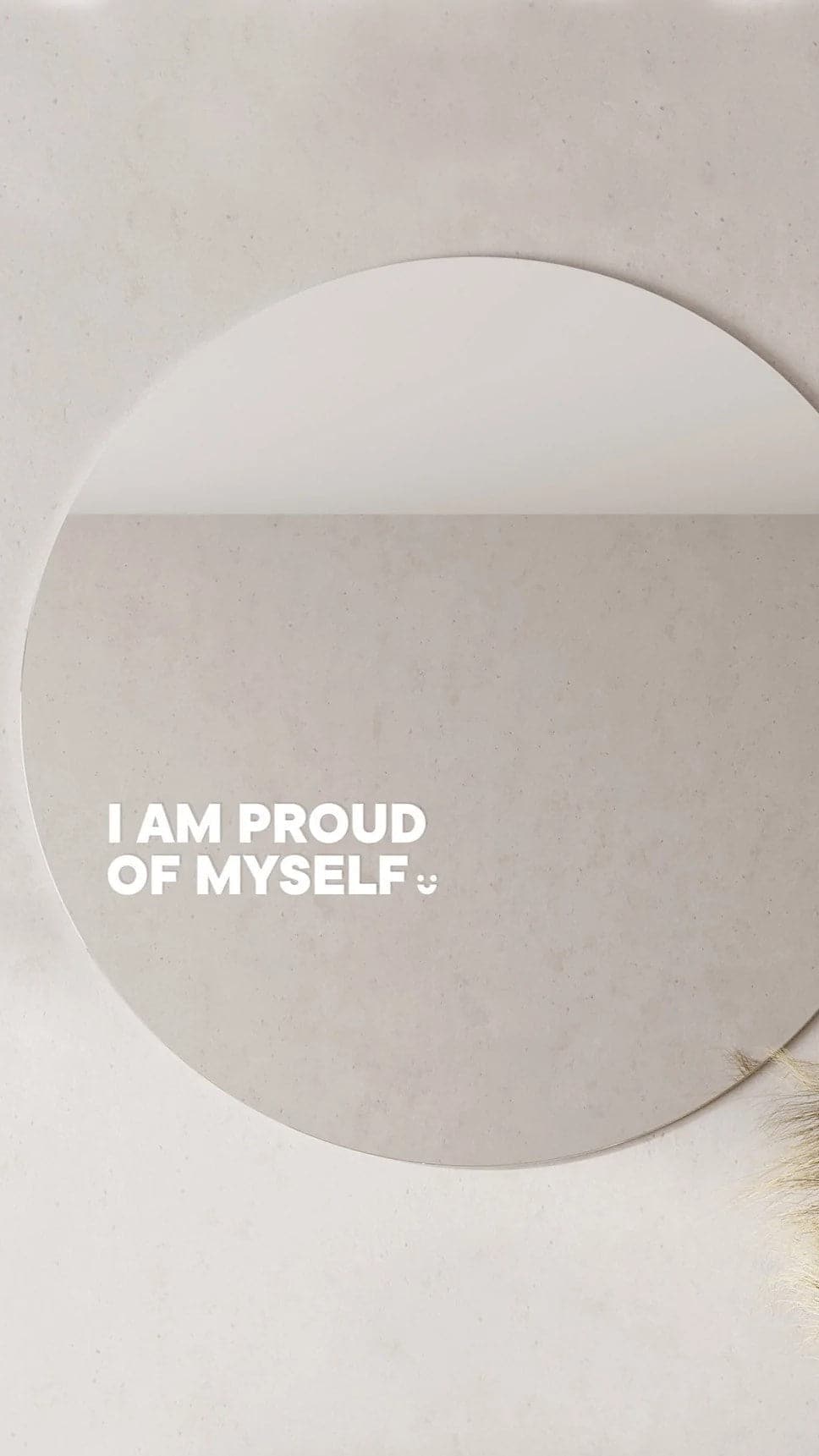 I Am Proud Of Myself - Affirmation Mirror Sticker