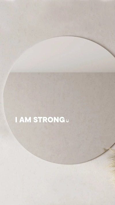 Load image into Gallery viewer, I Am Strong - Affirmation Mirror Sticker
