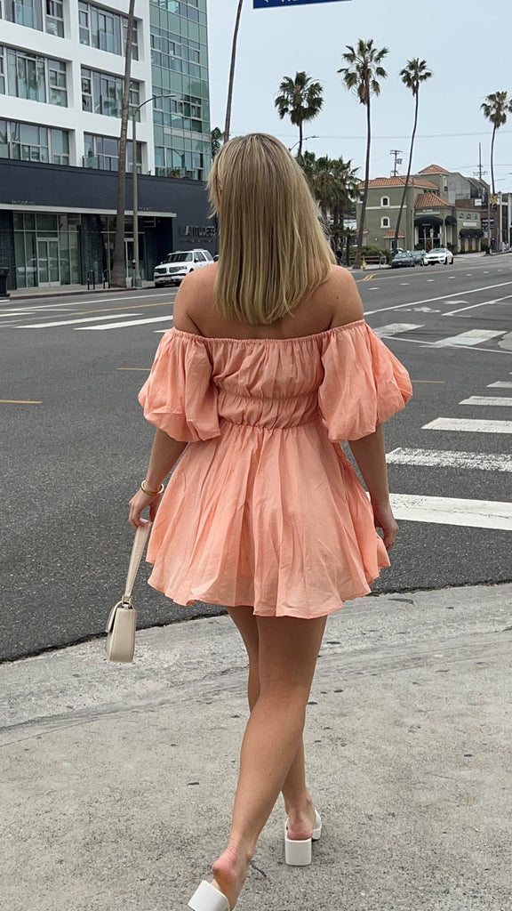 Adi Mini Dress - Peach