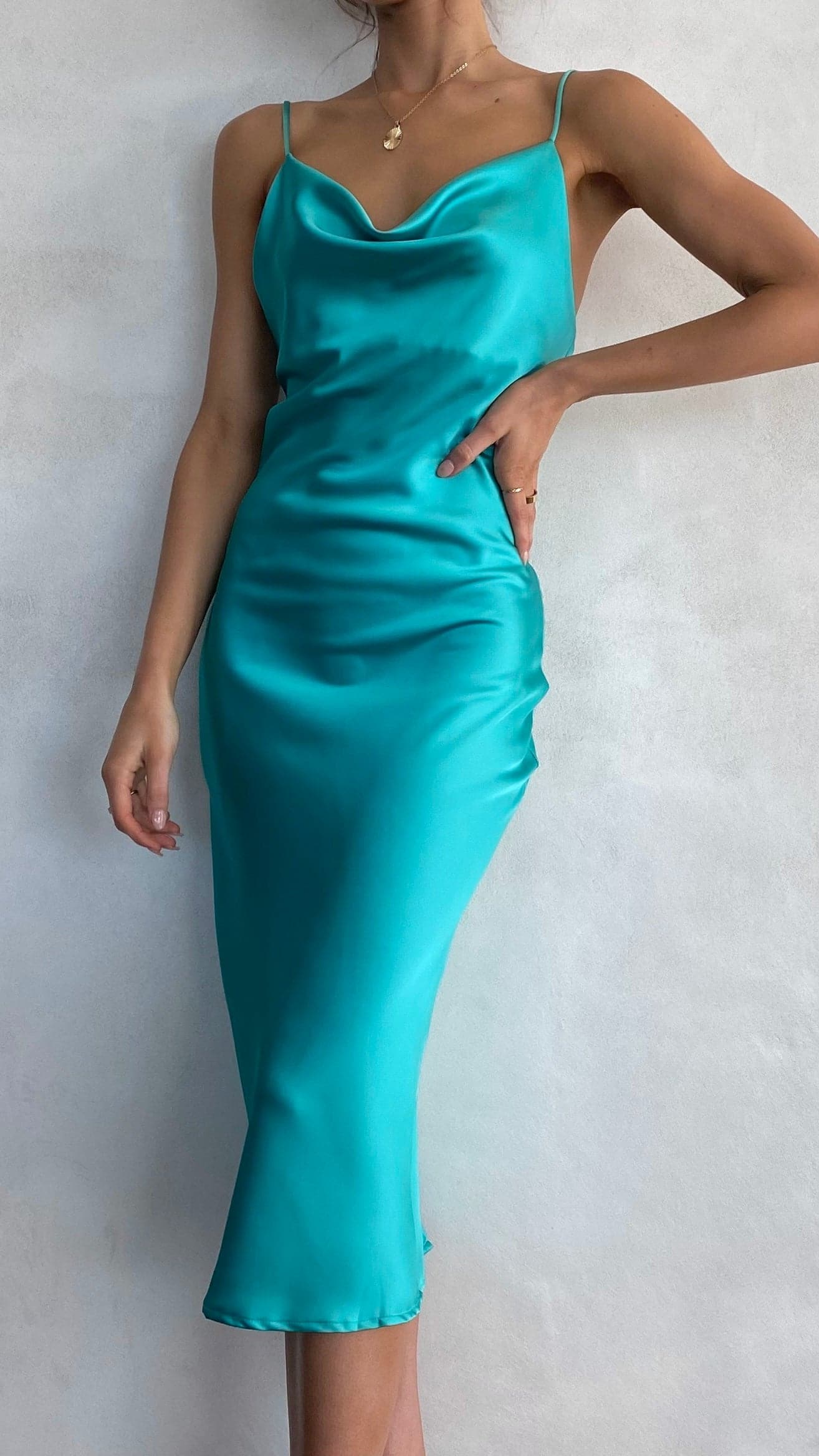 Jewels Midi Dress - Turquoise