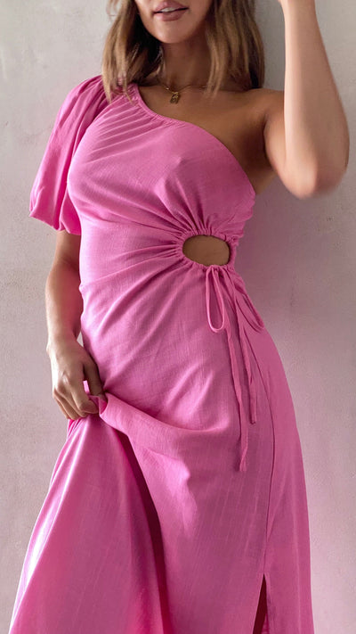 Load image into Gallery viewer, Suzie Midi Dress - Hot Pink - Billy J
