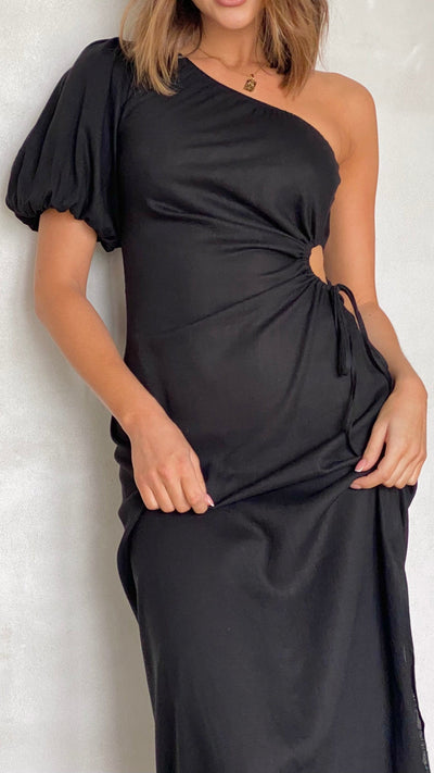 Load image into Gallery viewer, Suzie Midi Dress - Black
