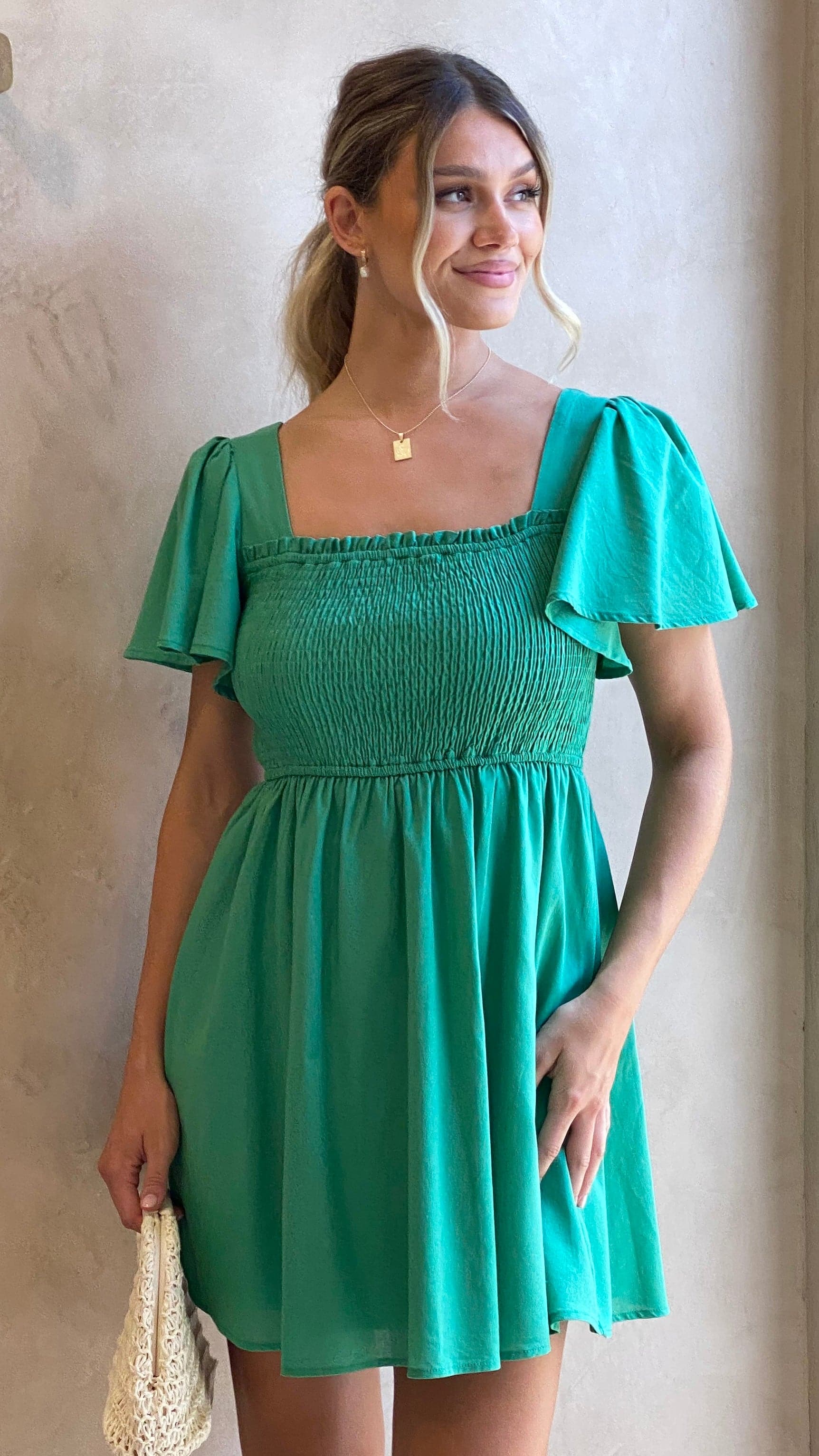 Molly Mini Dress - Green