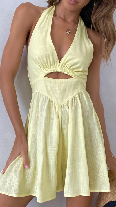 Load image into Gallery viewer, Araya Playsuit - Yellow
