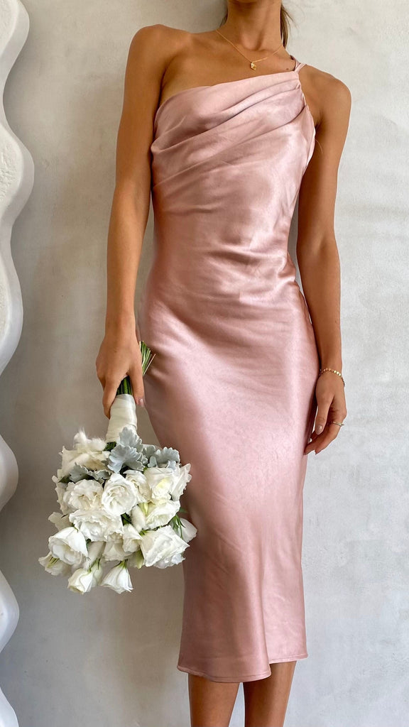 Josephina Midi Dress - Dusty Pink