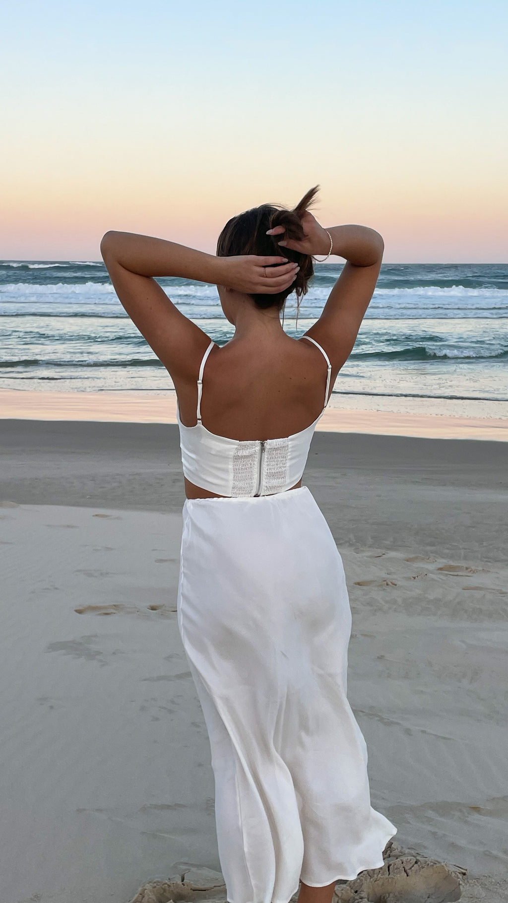 Whitney Maxi Skirt - White